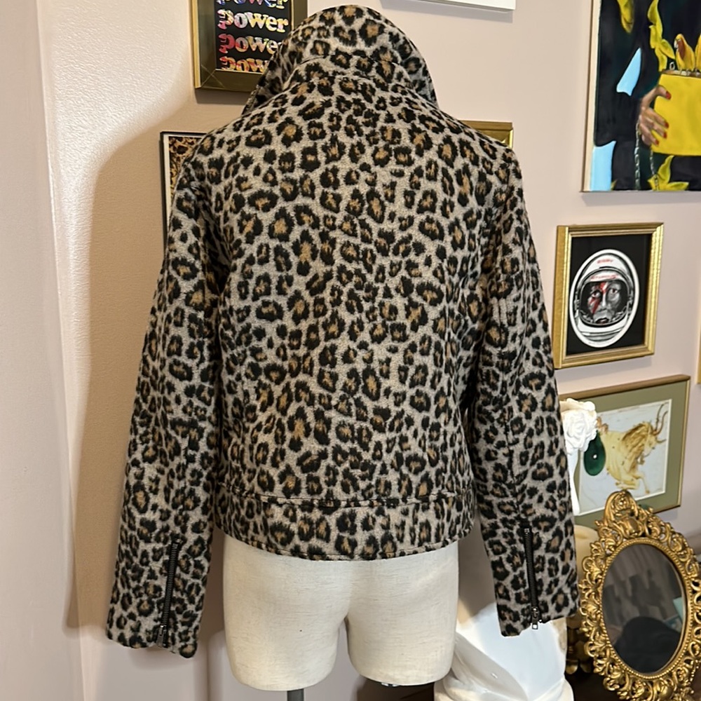 Cupcakes & Cashmere Leopard Moto Jacket - Picture 6 of 10